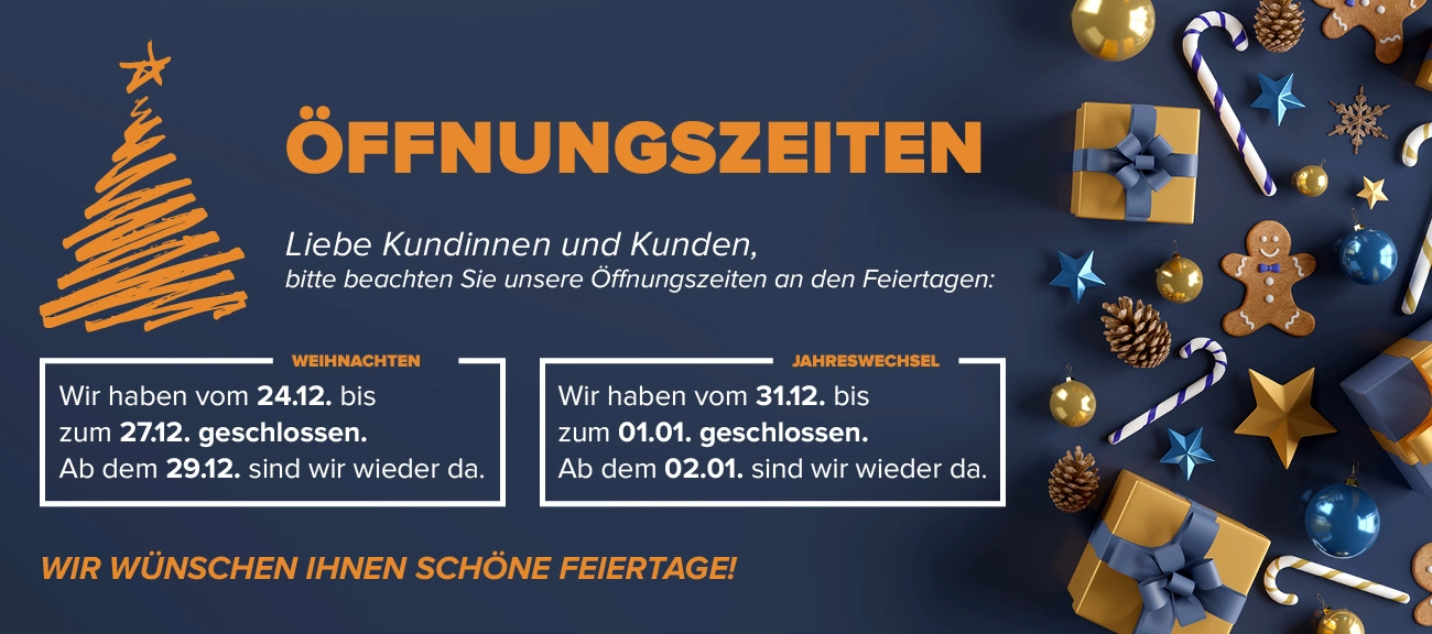 Weihnachten 2025 Öffnungszeiten