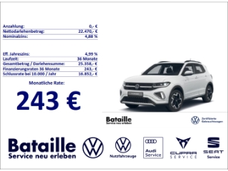 T-Cross 1.0 TSI R-Line Navi Matrix ACC SHZ GJR