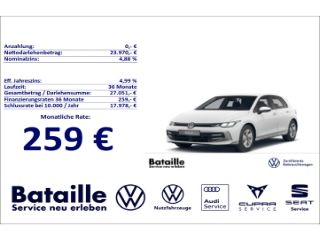 Golf VIII 1.5 TSI Life SHZ ACC Kamera App-Conn.