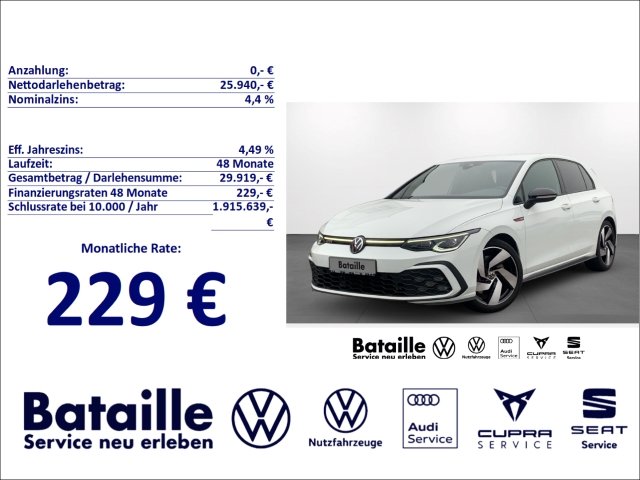 Golf GTI VIII 2.0 TSI Navi Kamera ACC IQ.Light