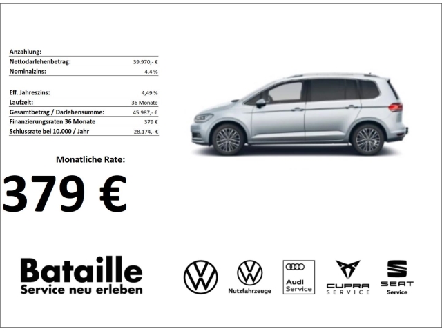 Touran 2.0 TDI DSG AHK Pano *379,- ohne Anz.*