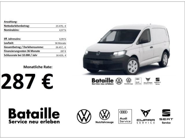 Caddy 1.5 TSI Cargo Klima GRA App-Connect