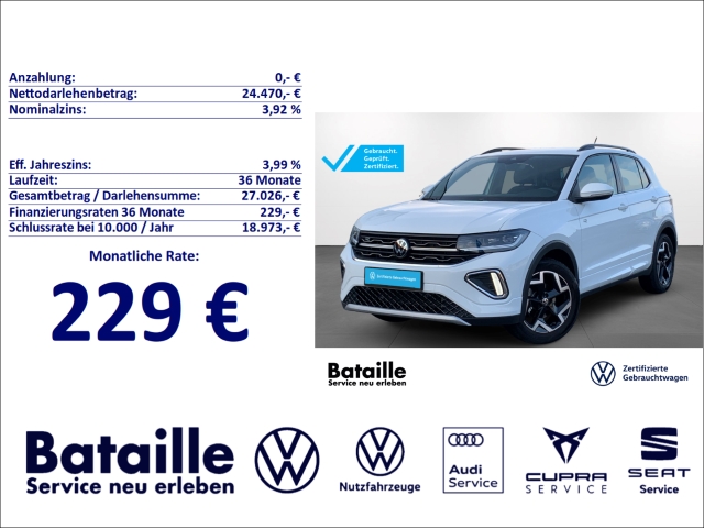 T-Cross 1.0 TSI R-Line Navi LED ACC SHZ GJR