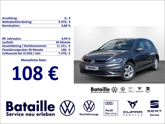 Golf VII 1.0 TSI LED PDC Berganfahrass.