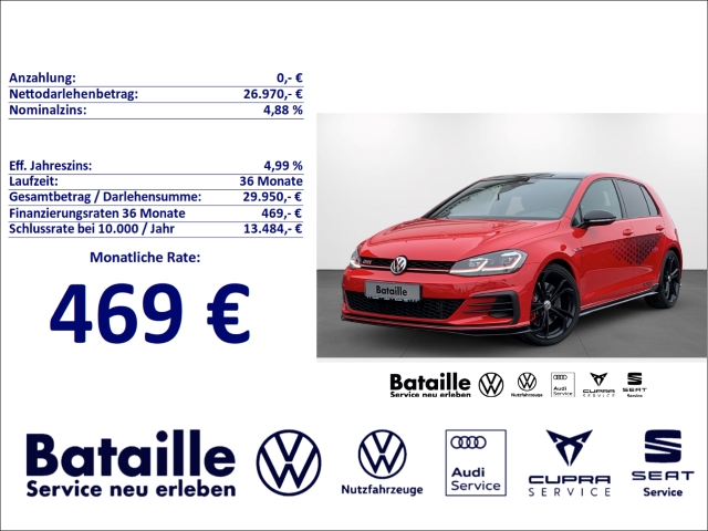 Golf GTI VII 2.0 TSI TCR Pano Navi Kamera SHZ