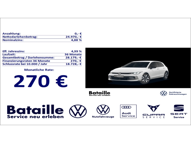 Golf VIII 1.5 TSI Goal Navi ACC SHZ GJR