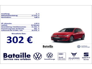 Golf VIII 1.5 TSI Goal Pano Navi 360Kam IQ.Light