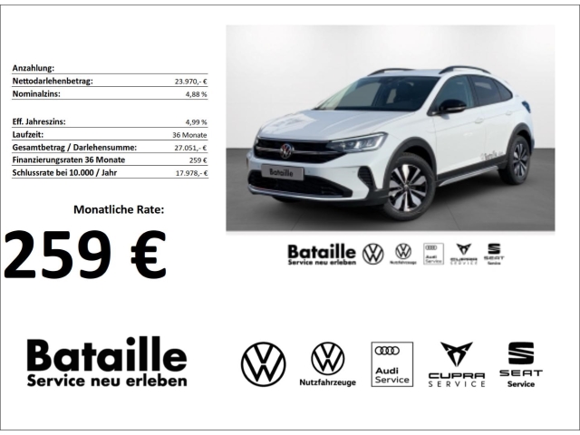 Taigo 1.0 TSI Goal AHK Kamera App-Connect SHZ