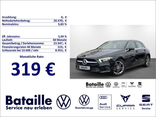 A 180 Progressive Navi LED Klima SHZ Keyless