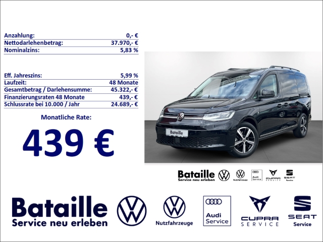 Caddy Maxi 2.0 TDI Dark Label 7-Sitzer Navi ACC
