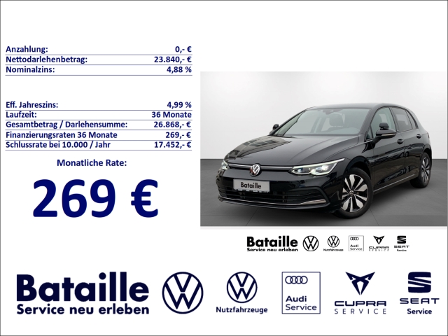 Golf VIII 2.0 TDI Move AHK Fahrschulausstattung