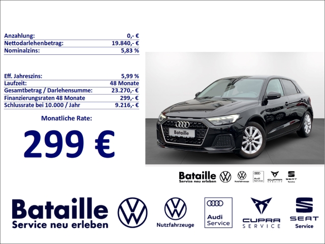 A1 Sportback 1.0 TFSI advanced LED SHZ PDC Klima