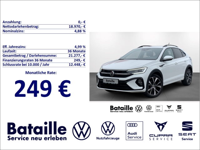 Taigo 1.0 TSI R-Line DSG Navi LED SHZ Kamera