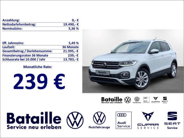 T-Cross 1.0 TSI Style Navi LED ACC SHZ Klima