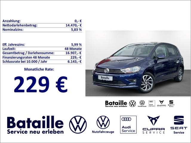 Golf Sportsvan 1.2 TSI Sound DSG Navi ACC Kamera