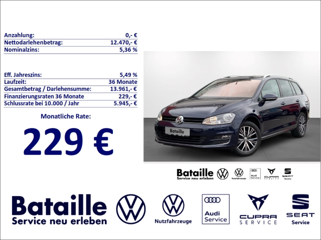 Golf Variant VII 1.2 TSI Allstar AHK Pano Navi