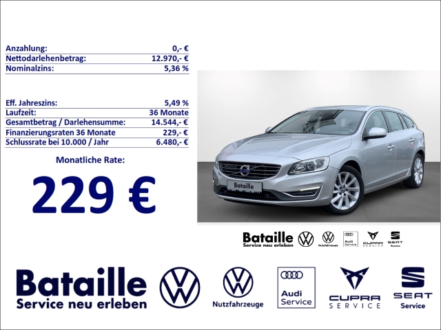 V60 Kombi D5 Summum AHK StandHZG Navi Leder Xen.
