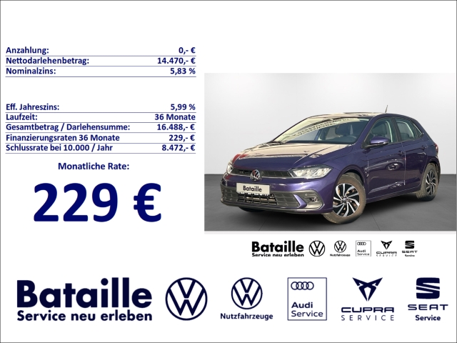Polo 1.0 Klima SHZ PDC App-Connect