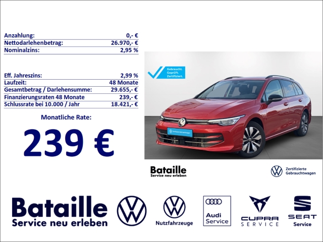 Golf Variant VIII 1.5 eTSI Goal AHK Rückfahrkam.