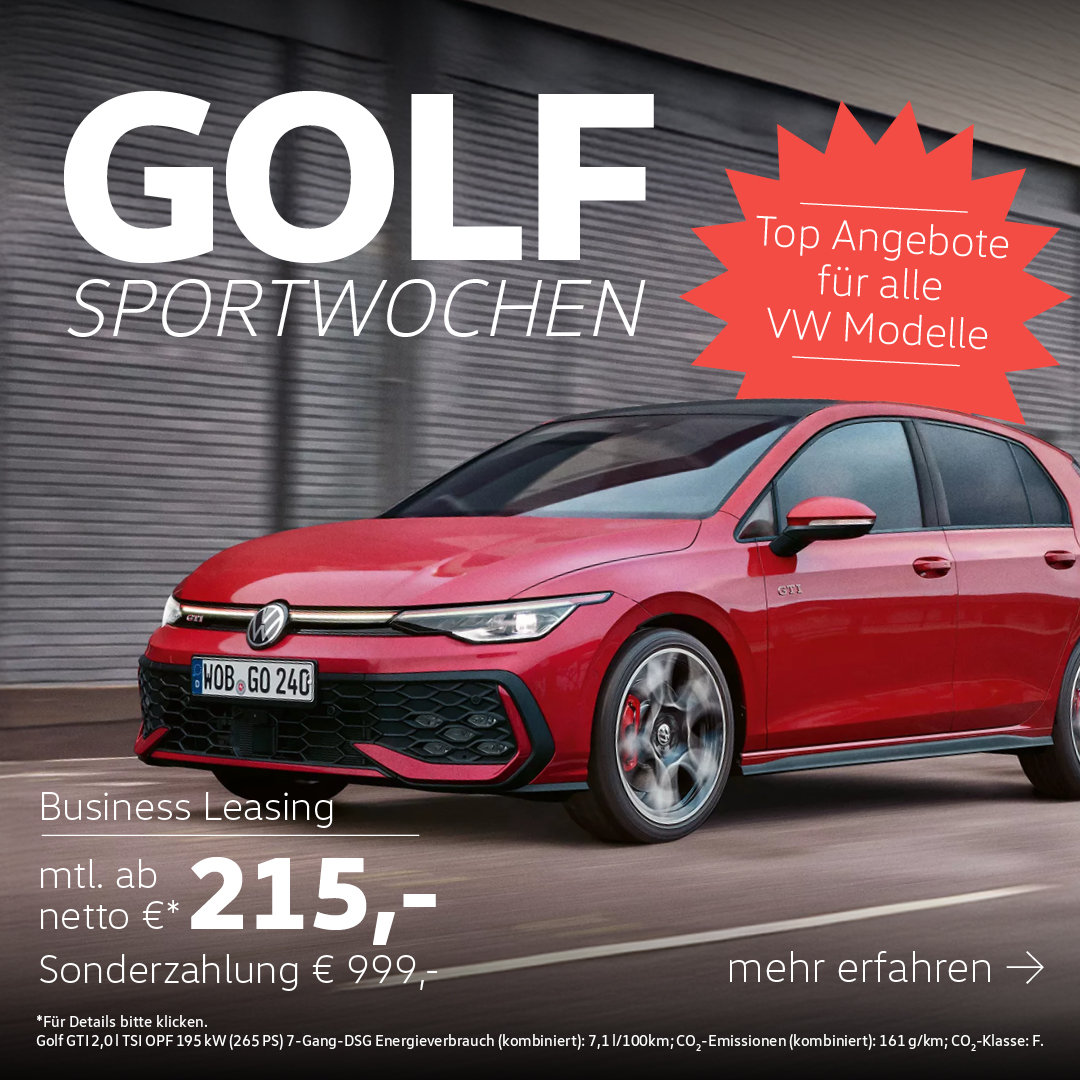 BEITRAG VW Golf Sportwochen