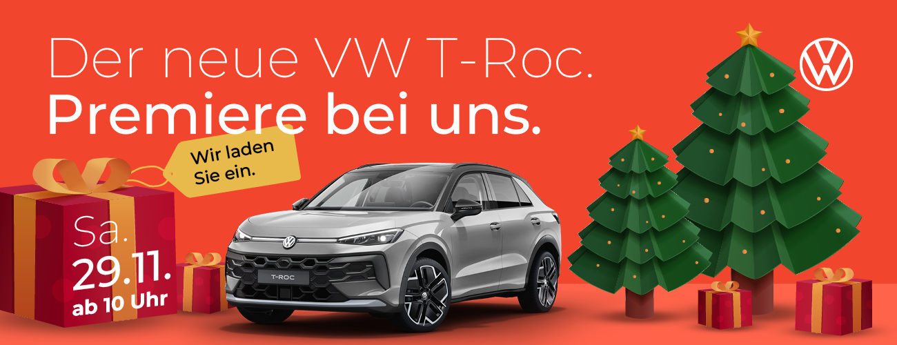 HEADER DESKTOP VW T-Roc Markteinführung weihnachtlich