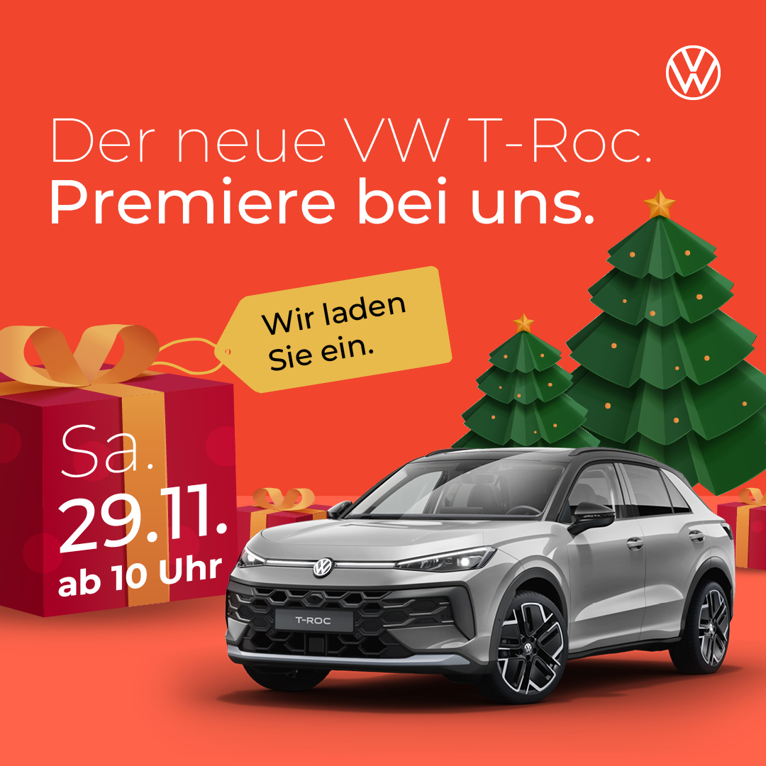 HEADER MOBILE VW T-Roc Markteinführung weihnachtlich