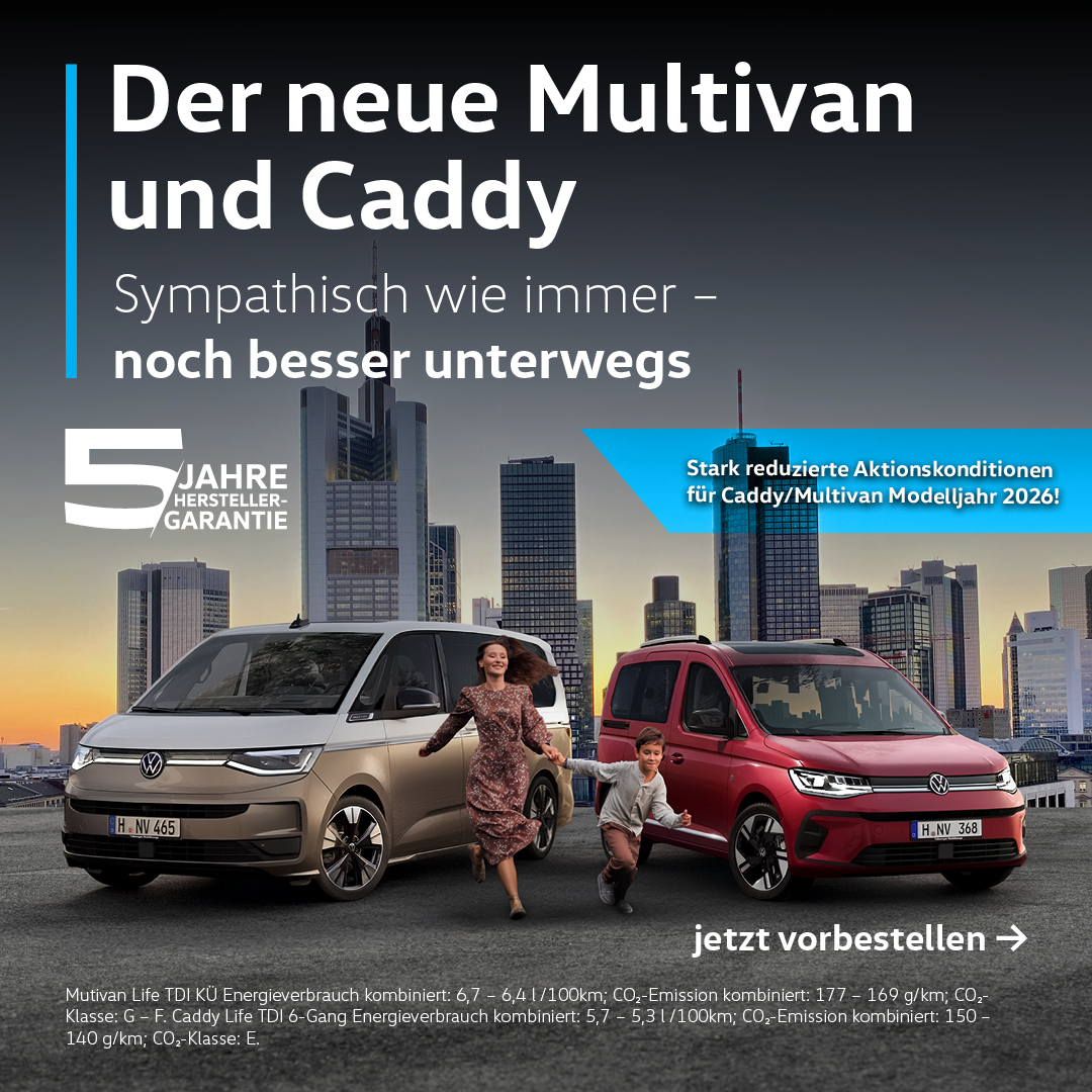 BEITRAG Der neue VW Caddy und Multivan