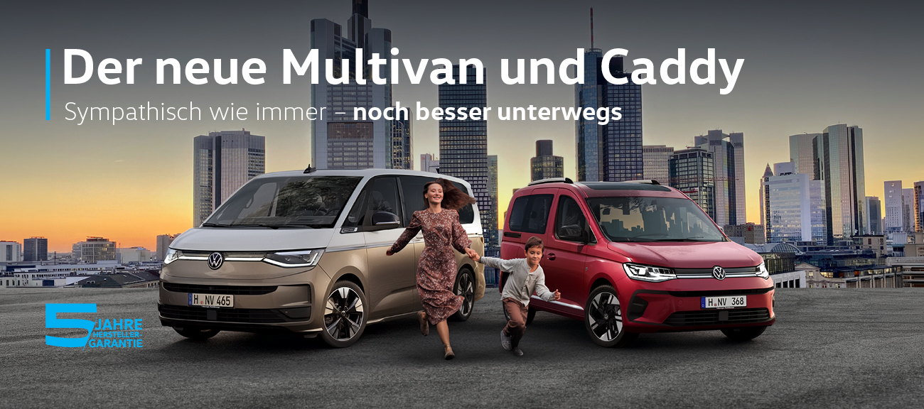 HEADER DESKTOP Der neue VW Caddy und Multivan