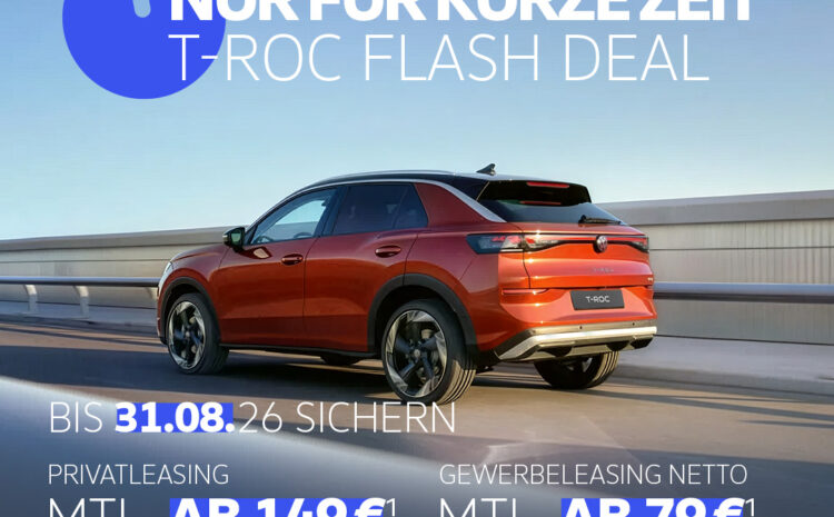  VW T-Roc Flash Deal